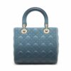 Christian Dior Lady Dior Cannage Leather Hand bag Blue2