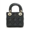 Christian Dior Lady Dior Cannage Micro Leather 2way handbag Black2