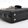 Christian Dior Lady Dior Cannage Micro Leather 2way handbag Black4