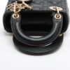 Christian Dior Lady Dior Cannage Micro Leather 2way handbag Black5
