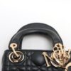 Christian Dior Lady Dior Cannage Micro Leather 2way handbag Black6