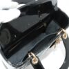 Christian Dior Lady Dior Cannage Patent leather 2way handbag Black Rank ＡＢ5