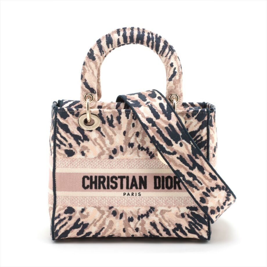 Christian Dior Lady Dior canvas 2way shoulder bag Pink
