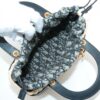 Christian Dior Lady Dior wicker Straw x canvas 2way handbag Beige open papers6