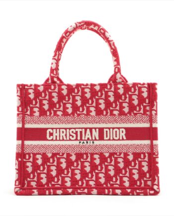 Christian Dior Mini book tote canvas Tote bag Red