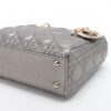 Christian Dior My Lady Dior Cannage Leather 2way handbag Metallic grey3