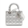 Christian Dior My Lady Dior Cannage Leather 2way handbag Silver
