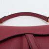 Christian Dior Saddle Bag Leather Hand bag Red6