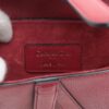 Christian Dior Saddle Bag Leather Hand bag Red7