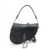 Christian Dior Saddle Bag Leather Shoulder bag Black