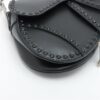 Christian Dior Saddle Bag Leather Shoulder bag Black4