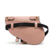 Christian Dior Saddle Bag Leather Sling backpack Pink2
