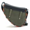 Dior x Sakai Saddle Bag Nylon & leather Shoulder bag Khaki x navy2