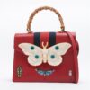 Gucci Bamboo Queen margaret Leather 2way handbag Black
