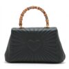 Gucci Bamboo Queen margaret Leather 2way handbag Black 2