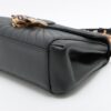 Gucci Bamboo Queen margaret Leather 2way handbag Black 3