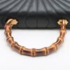 Gucci Bamboo Queen margaret Leather 2way handbag Black 5