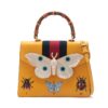 Gucci Bee Leather 2way handbag Yellow