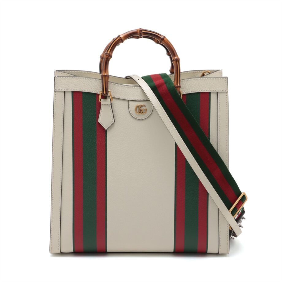 Gucci Ophidia Diana Leather 2way handbag Beige