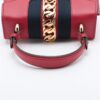 Gucci Sylvie Leather 2way handbag Red4