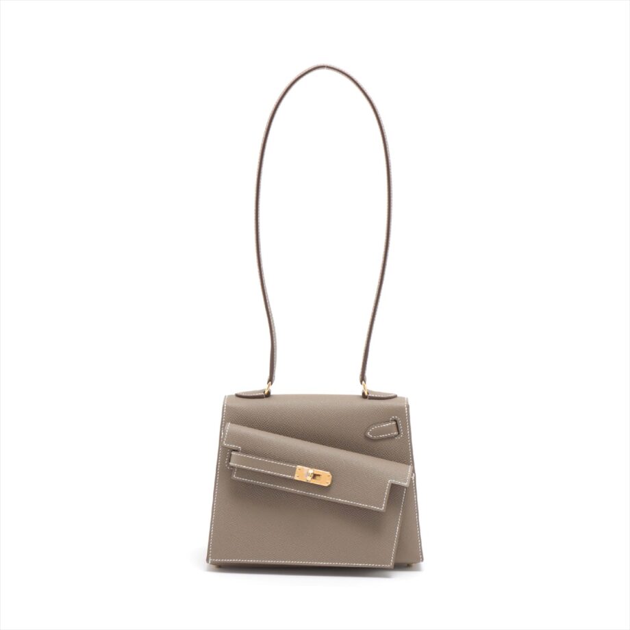 Hermes Kelly disorder Veau Epsom Etoupe Gold Metal fittings U 2022
