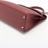 Hermes waffle kelly 32 Deutch Rouge H Silver Metal fittings □G200303