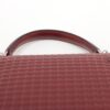Hermes waffle kelly 32 Deutch Rouge H Silver Metal fittings □G200306