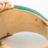 Van Cleef & Arpels Chalcedony diamond rings 18Kt(YG) 8.5g 0.50 Su hole Engraving blur5