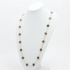 Van Cleef & Arpels Vintage Alhambra 20P Onyx Necklace