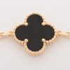 Van Cleef & Arpels Vintage Alhambra 20P Onyx Necklace 750(YG) 48.1g2