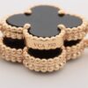 Van Cleef & Arpels Vintage Alhambra 20P Onyx Necklace 750(YG) 48.1g5