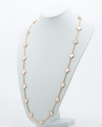 Van Cleef & Arpels Vintage Alhambra 20P shells Necklace