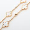 Van Cleef & Arpels Vintage Alhambra 20P shells Necklace 750(YG) 46.5g 4