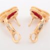 Van Cleef & Arpels Vintage Alhambra Carnelian Piercing jewelry 750(YG) 7.5g4