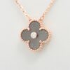 Van Cleef & Arpels Vintage Alhambra Obsidian diamond Necklace