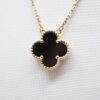 Van Cleef & Arpels Vintage Alhambra Onyx Necklace