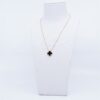 Van Cleef & Arpels Vintage Alhambra Onyx Necklace 750(YG) 5g Gap between onyx and border Bullion scratches VCARA458005