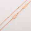 Van Cleef & Arpels Vintage Alhambra Rhodonite diamond Necklace 750(PG) 6.3g3