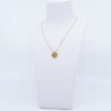 Van Cleef & Arpels Vintage Alhambra Tigar eye Necklace YG750 5.0g VCARD386003