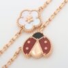 Van Cleef & Arpels lucky spring shells Carnelian Necklace 750(PG) 41.7g3