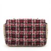 Chanel Matelasse Tweed Single flap single chain bag Pearl Red x Black Gold Metal fittings 301355882