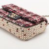 Chanel Matelasse Tweed Single flap single chain bag Pearl Red x Black Gold Metal fittings 301355883