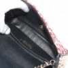 Chanel Matelasse Tweed Single flap single chain bag Pearl Red x Black Gold Metal fittings 301355885