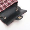 Chanel Matelasse Tweed Single flap single chain bag Pearl Red x Black Gold Metal fittings 301355887