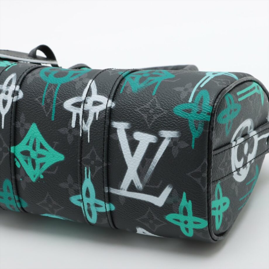Louis Vuitton bag Monogram Eclipse Graffiti Keepall Bandoulière 25