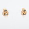 Bvlgari Pearl diamond Earings 750(YG) 19.8g Sapphire shikake 2