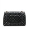 Chanel Big Matelasse Lambskin Double flap Double chain bag Black Gold Metal fittings 14578696 (2)