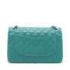 Chanel Big Matelasse Lambskin Double flap Double chain bag Blue Silver Metal fittings 204391842