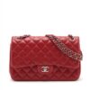 Chanel Big Matelasse Lambskin Double flap Double chain bag Red