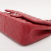Chanel Big Matelasse Lambskin Double flap Double chain bag Red Silver Metal fittings 174291113